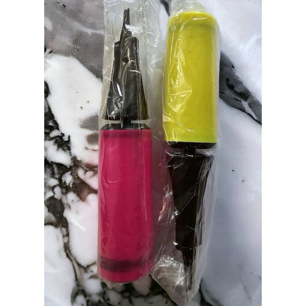 2 Pack Hand Held Air Pump Balloon Pump Manual Inflator Balloons Pool Inflatables